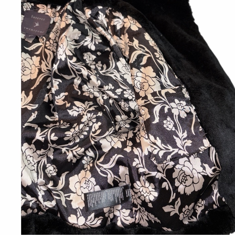 Vintage Elegant Women’s Black Sheared Faux Fur jacket Coats Size M - Picture 5 of 6